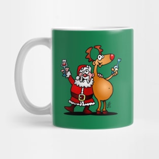 Santa Claus and his reindeer Mug